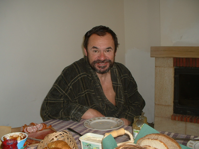 Gospodarz tez jest zmeczony!